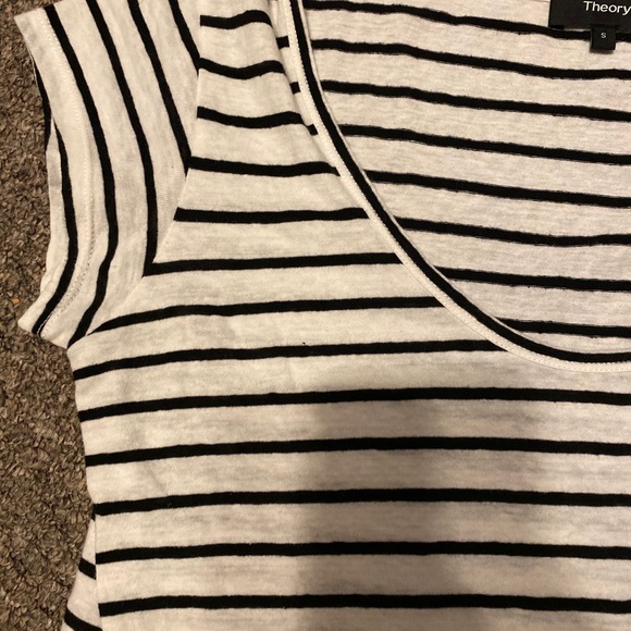 Theory Navigate Striped Tee | Size M - Picture 5 of 7